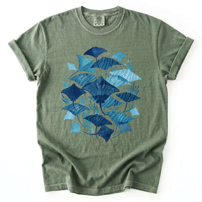 Coastal Manta Ray Vintage Washed T-Shirt
