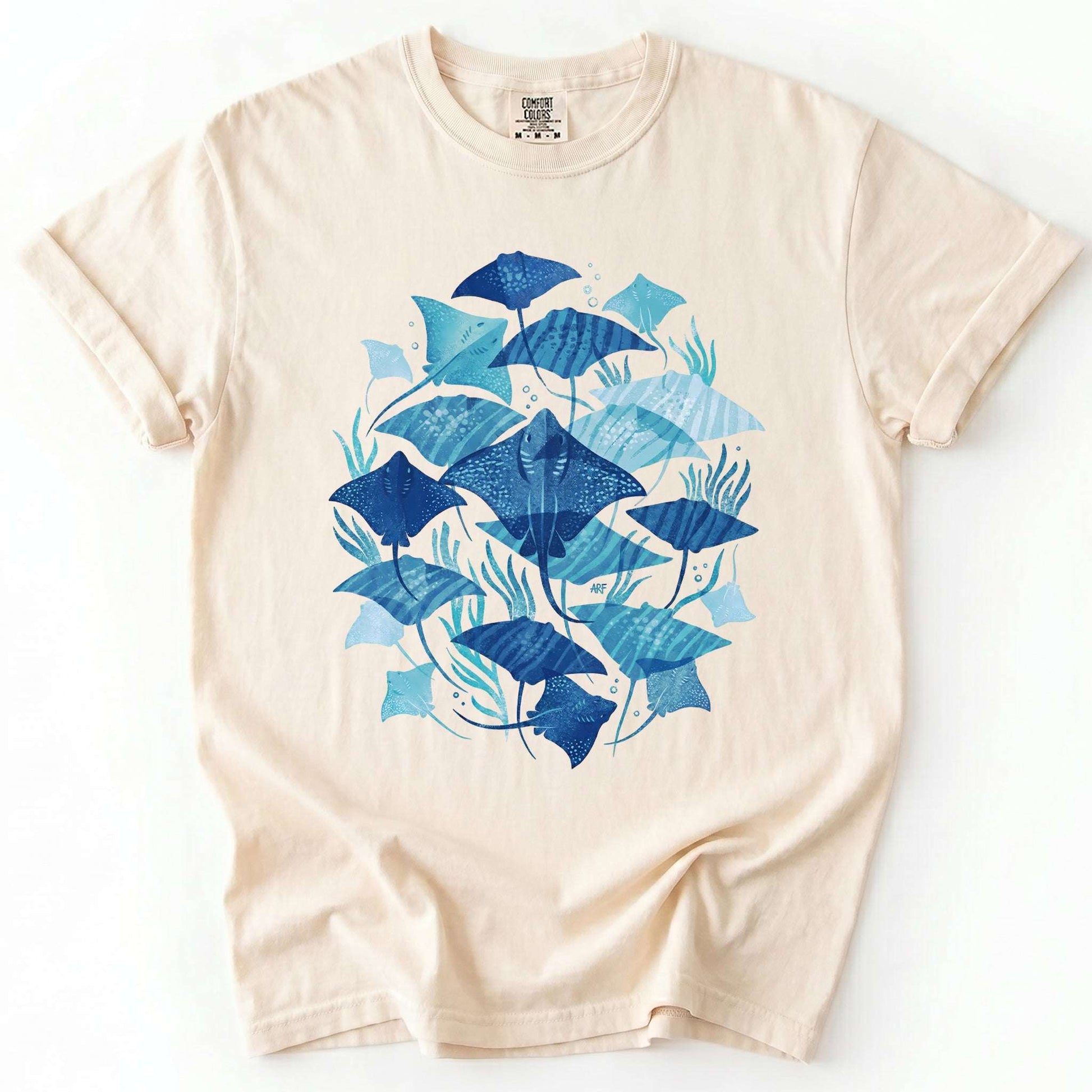 Coastal Manta Ray Vintage Washed T-Shirt