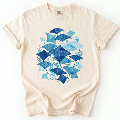 Coastal Manta Ray Vintage Washed T-Shirt