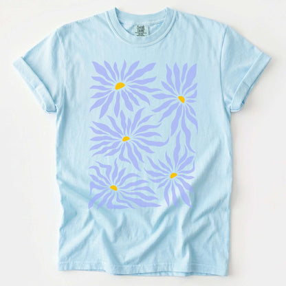 Abstract Matisse Floral Vintage Washed T-Shirt