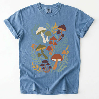 Mushroom Foliage Vintage Washed T-Shirt