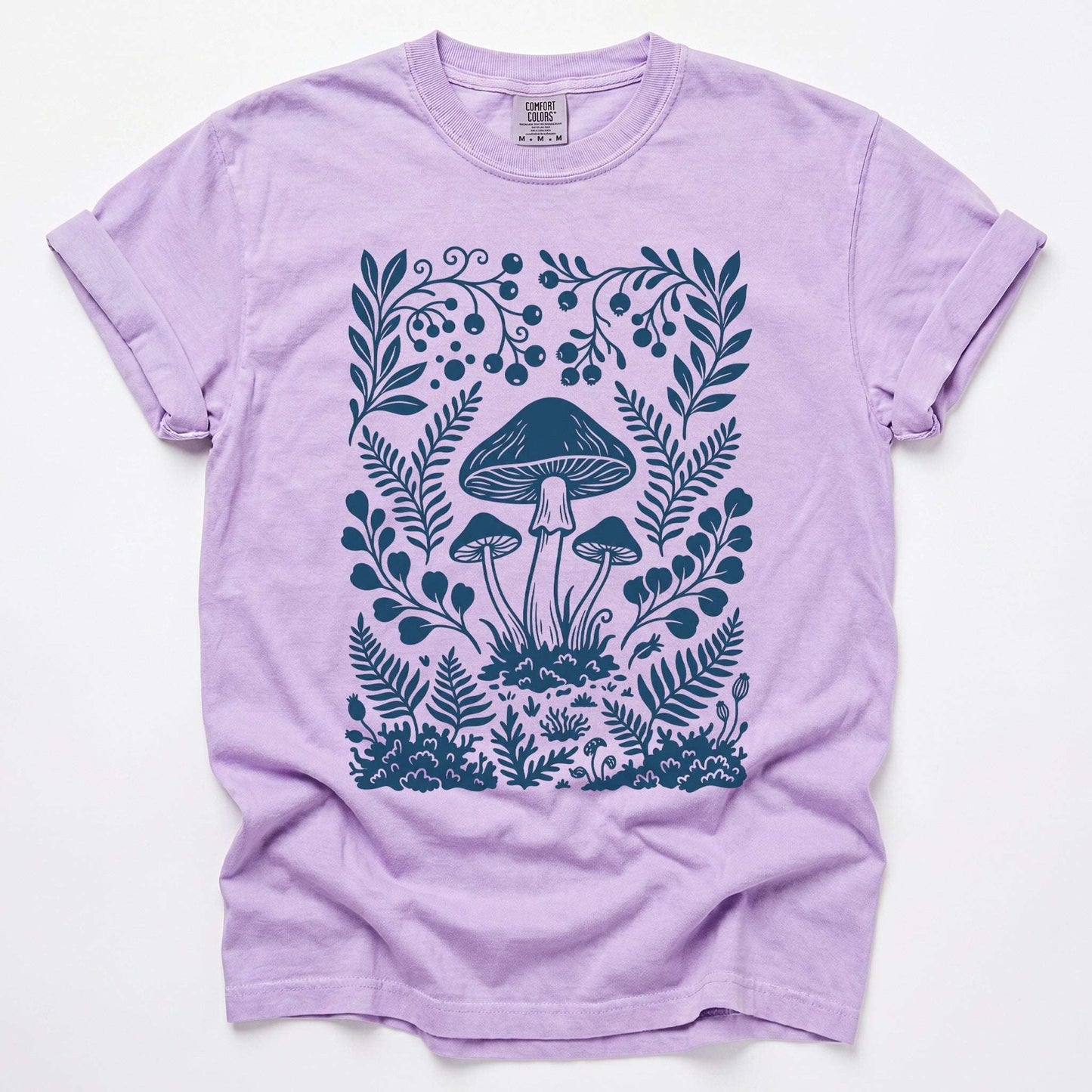 Woodland Mushrooms Vintage Washed T-Shirt