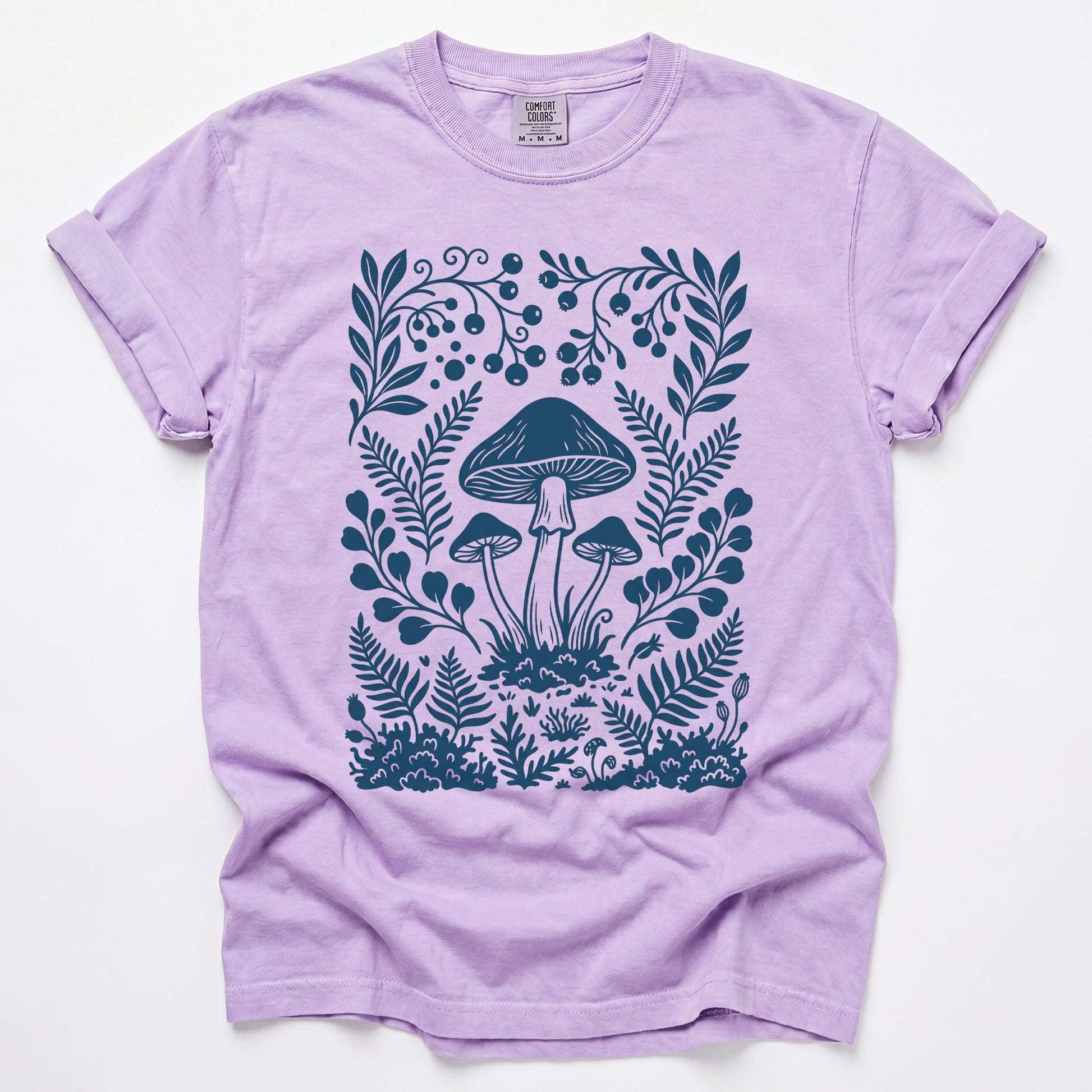 Woodland Mushrooms Vintage Washed T-Shirt