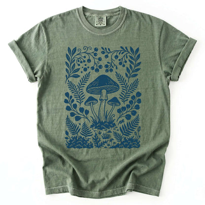 Woodland Mushrooms Vintage Washed T-Shirt