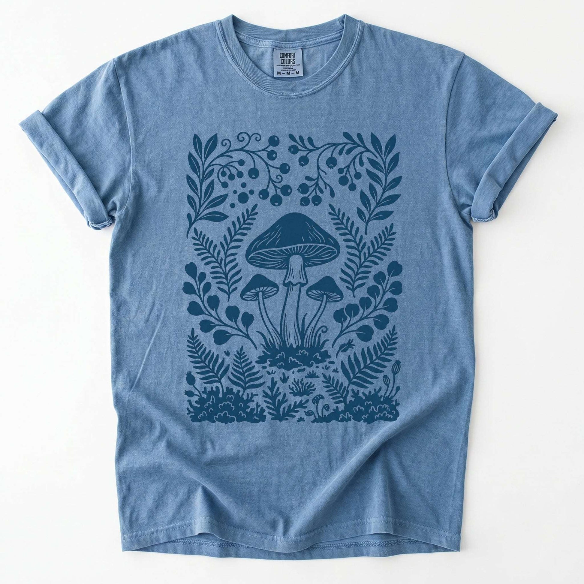 Woodland Mushrooms Vintage Washed T-Shirt