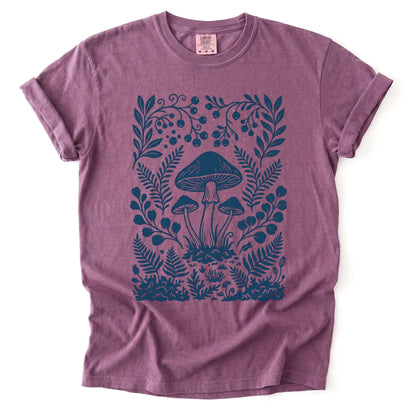 Woodland Mushrooms Vintage Washed T-Shirt