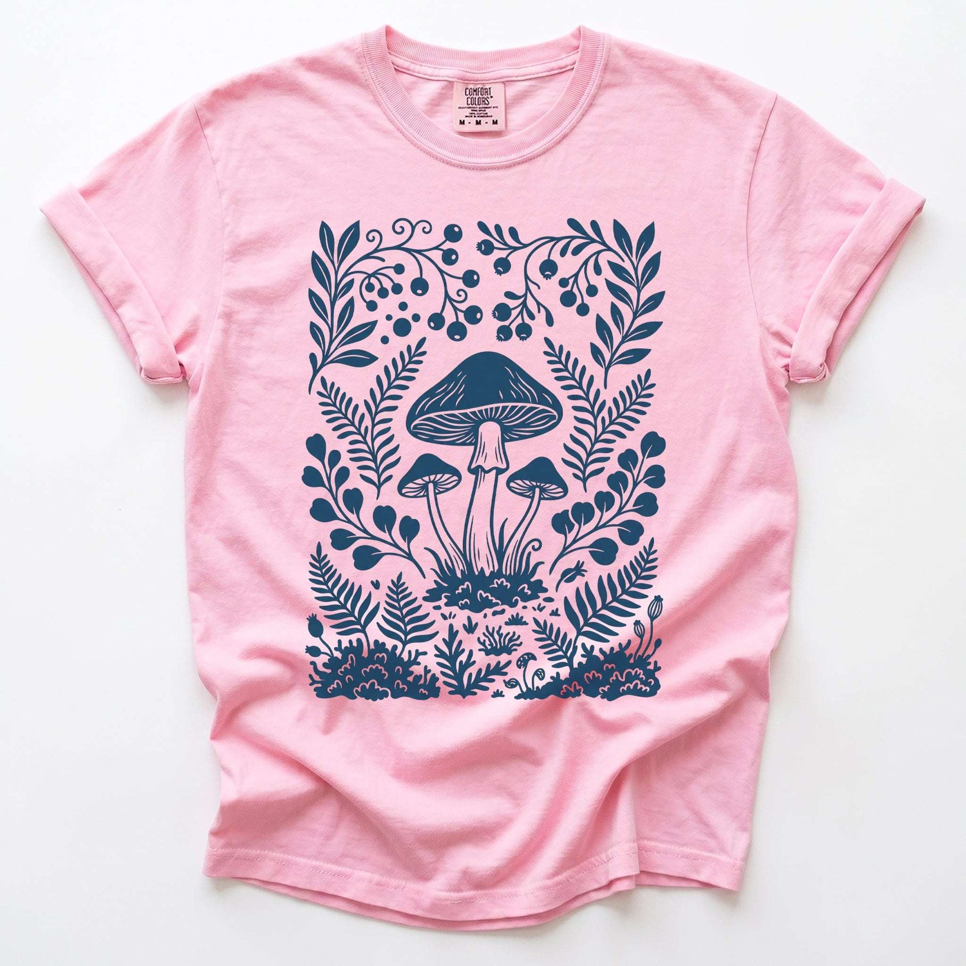 Woodland Mushrooms Vintage Washed T-Shirt