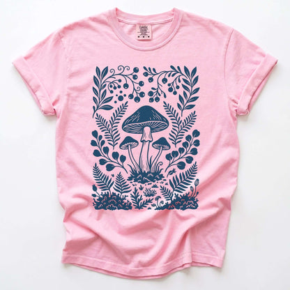 Woodland Mushrooms Vintage Washed T-Shirt