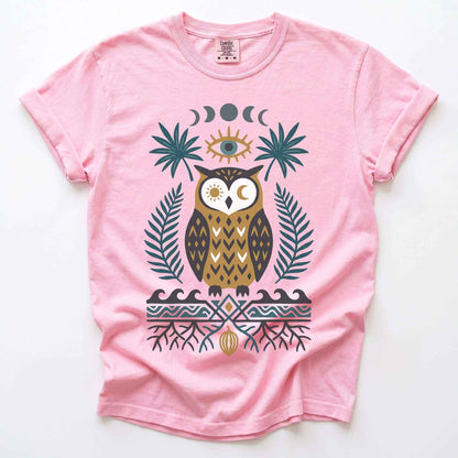 Mystic Owl Vintage Washed T-Shirt