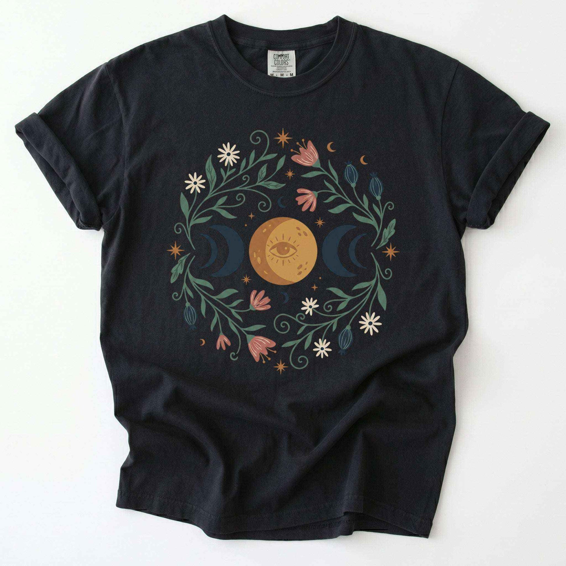 Mystic Triple Moon Vintage Washed T-Shirt