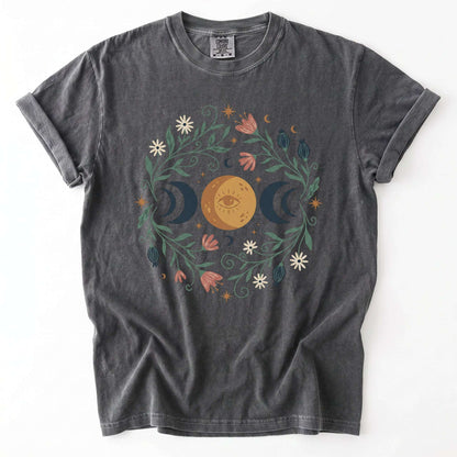 Mystic Triple Moon Vintage Washed T-Shirt