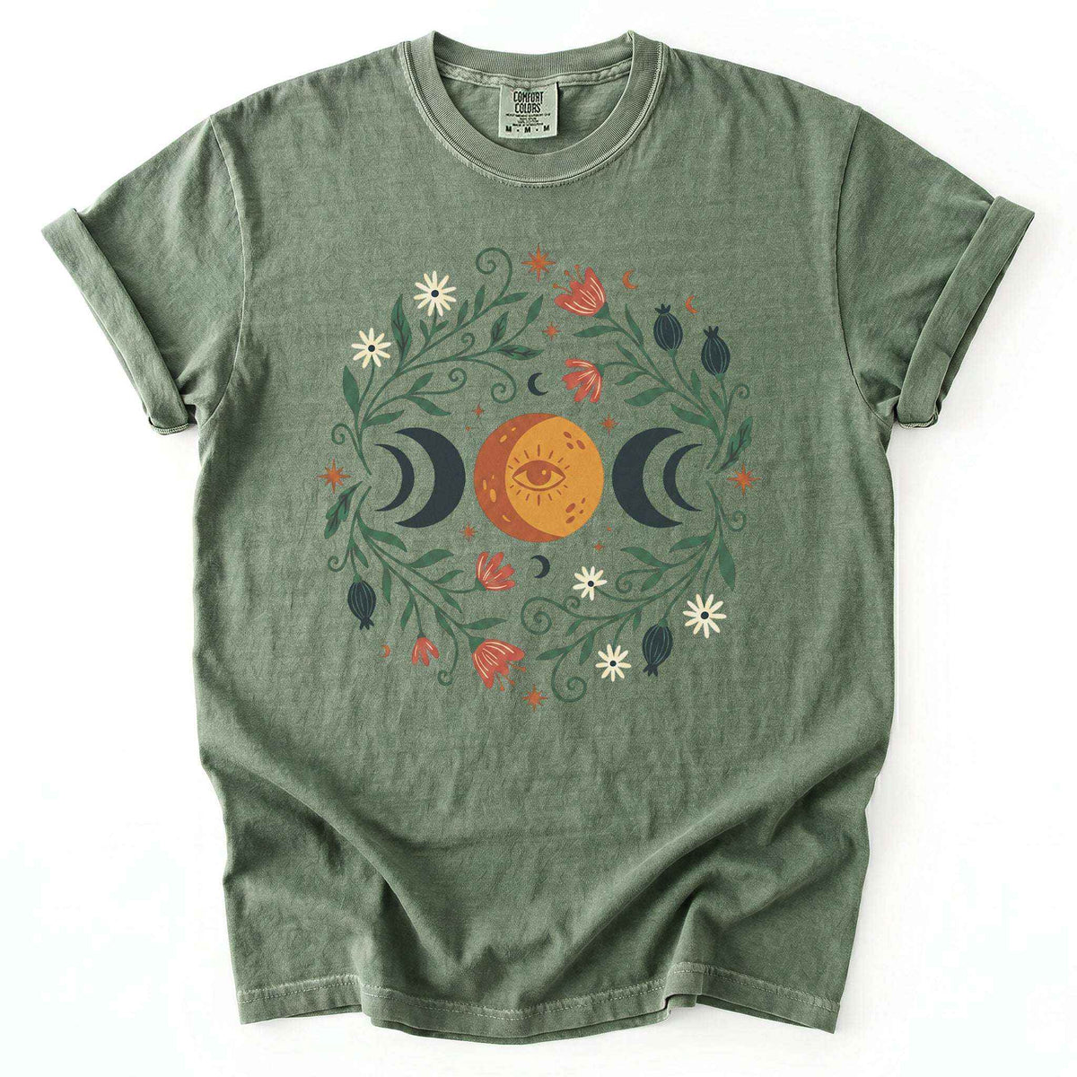 Mystic Triple Moon Vintage Washed T-Shirt