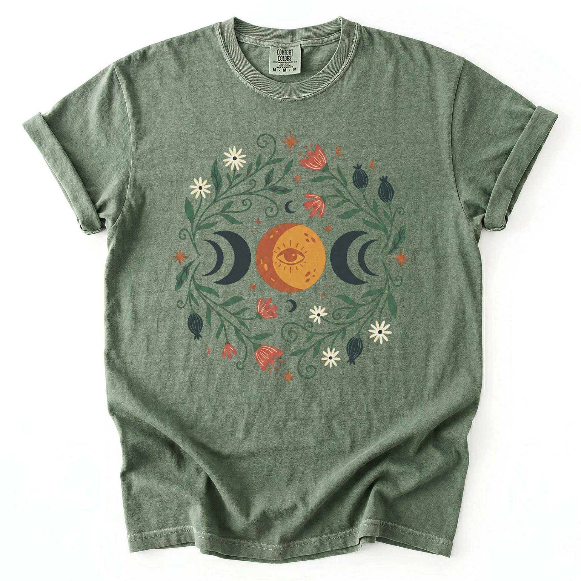 Mystic Triple Moon Vintage Washed T-Shirt