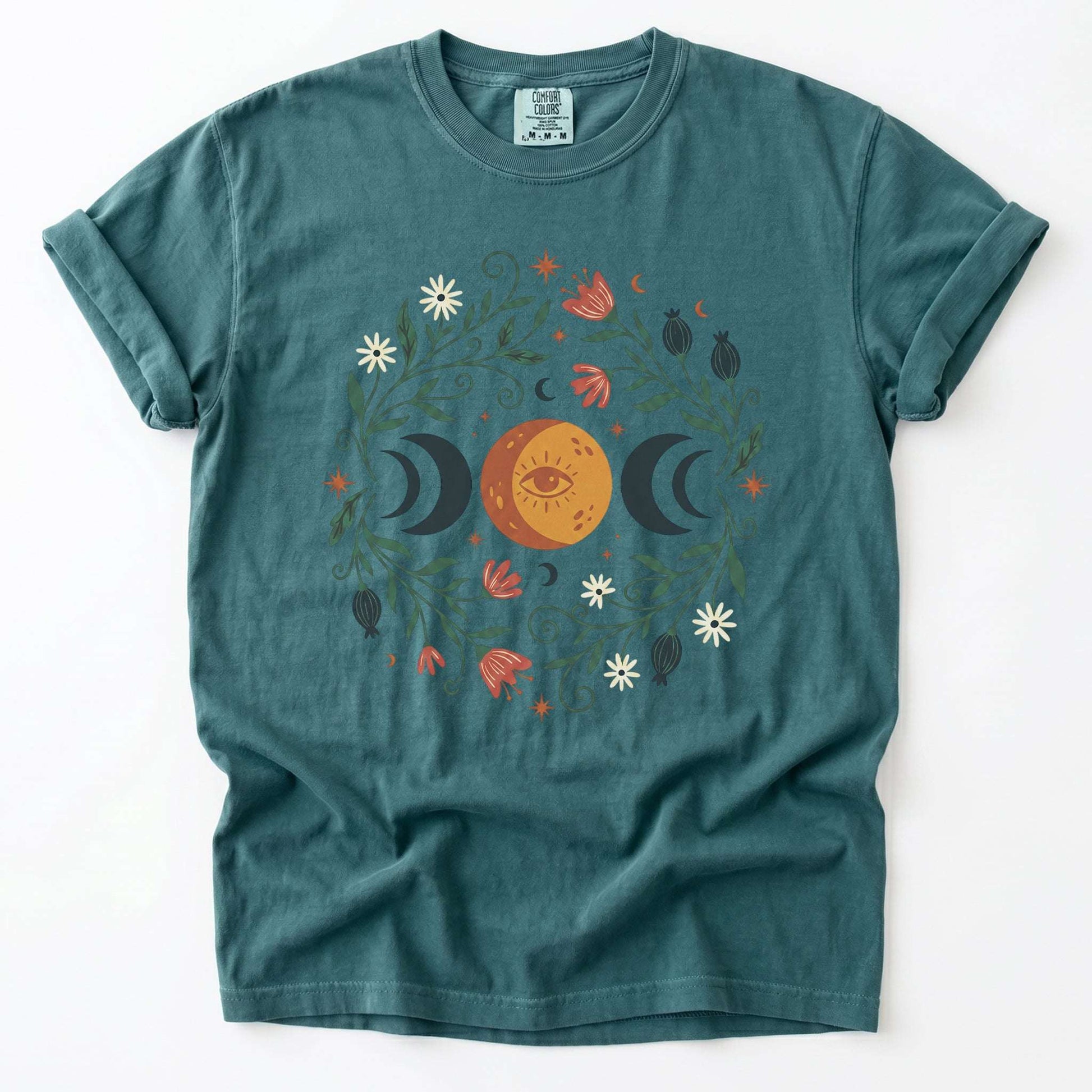 Mystic Triple Moon Vintage Washed T-Shirt