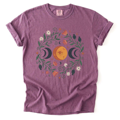Mystic Triple Moon Vintage Washed T-Shirt