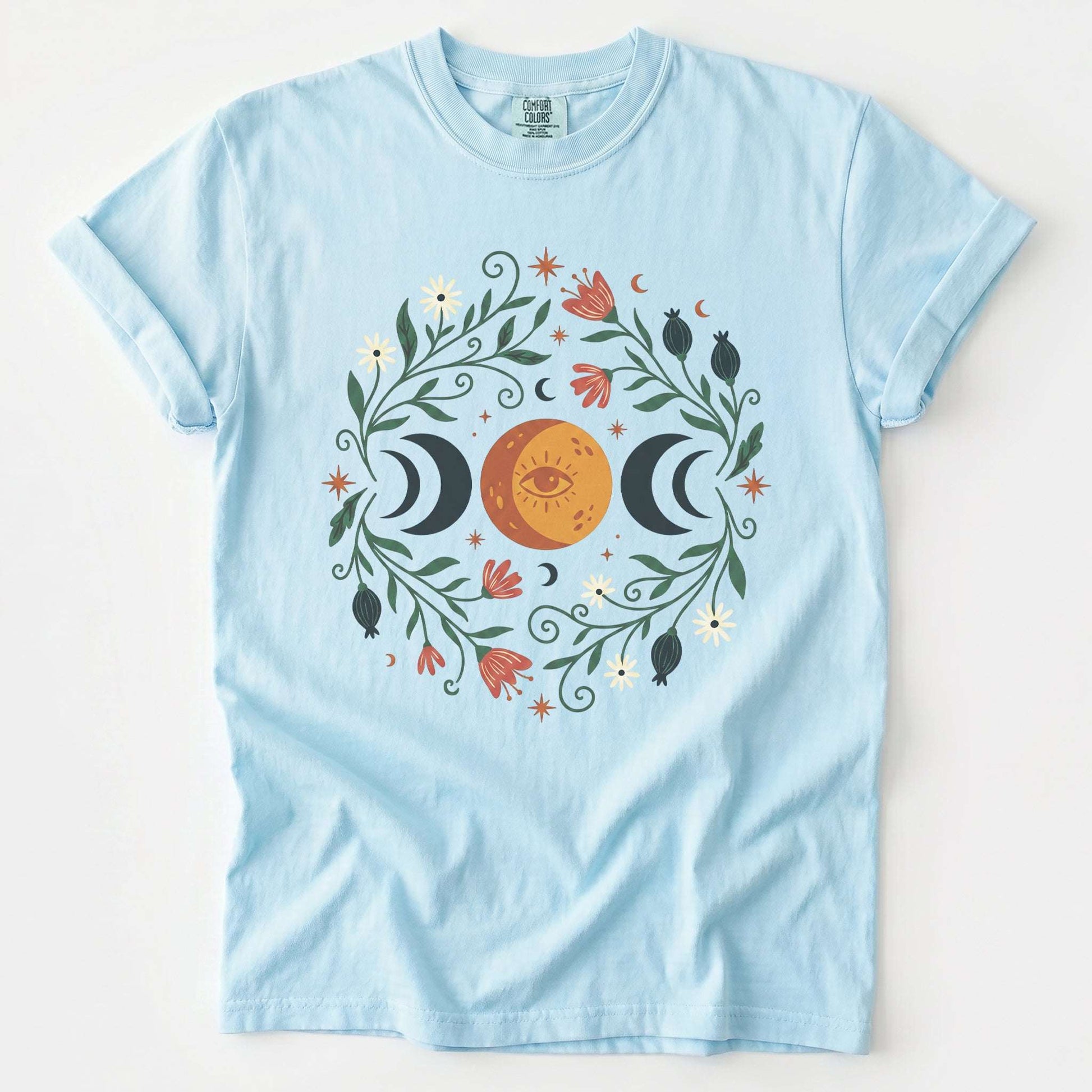 Mystic Triple Moon Vintage Washed T-Shirt