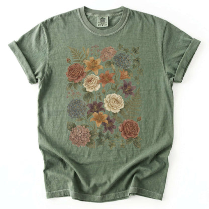 Pressed Flowers Vintage Washed T-Shirt