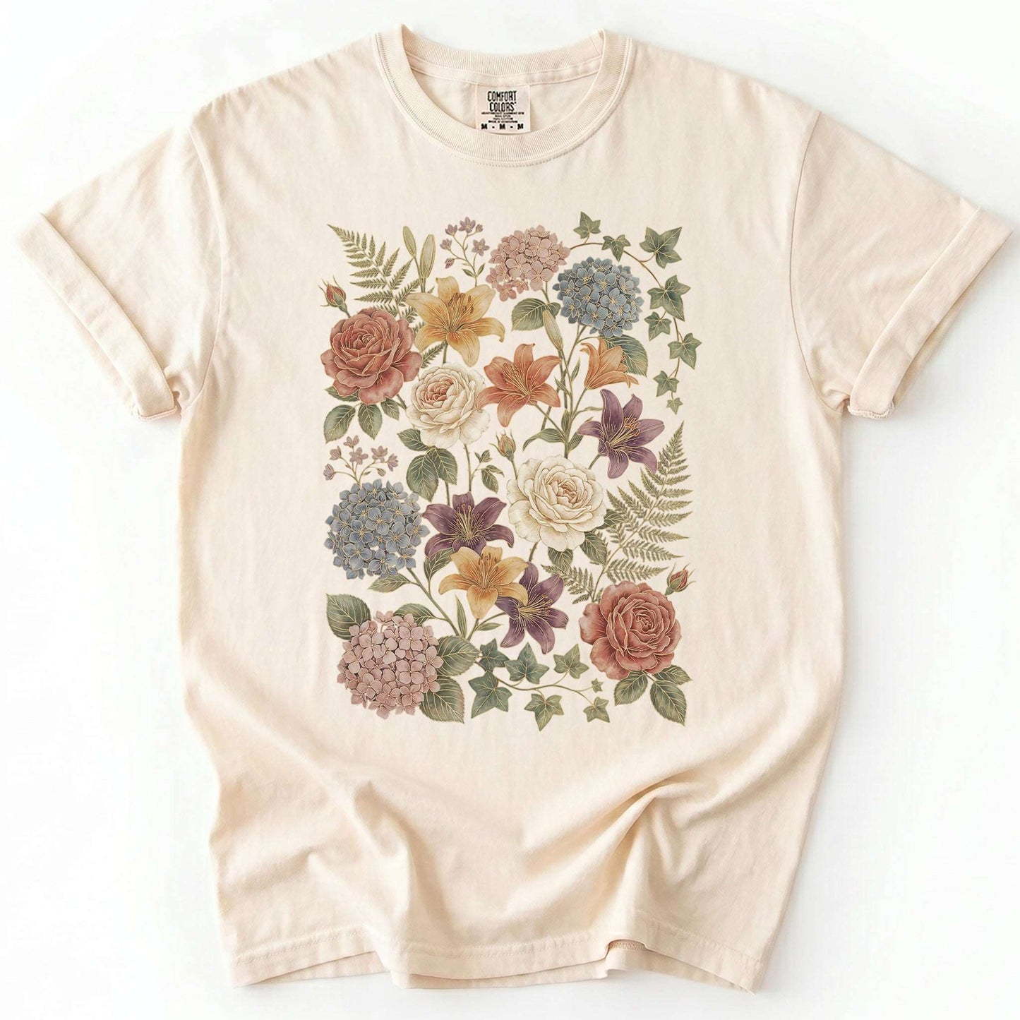 Pressed Flowers Vintage Washed T-Shirt