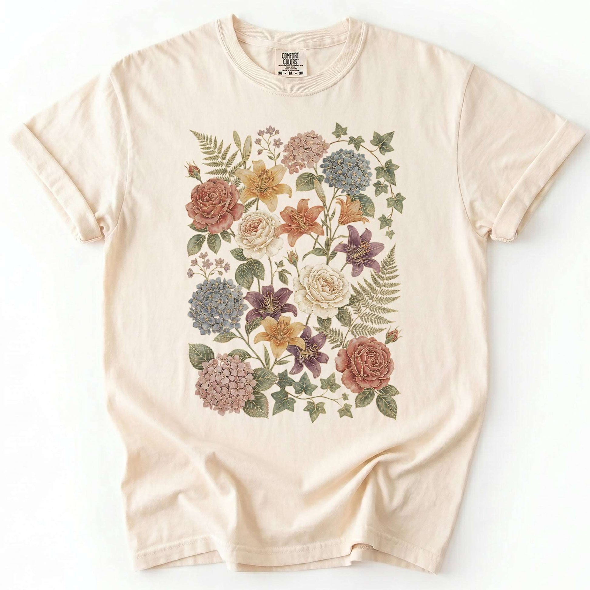 Pressed Flowers Vintage Washed T-Shirt