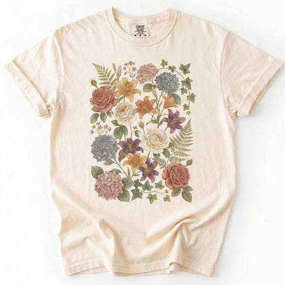 Pressed Flowers Vintage Washed T-Shirt