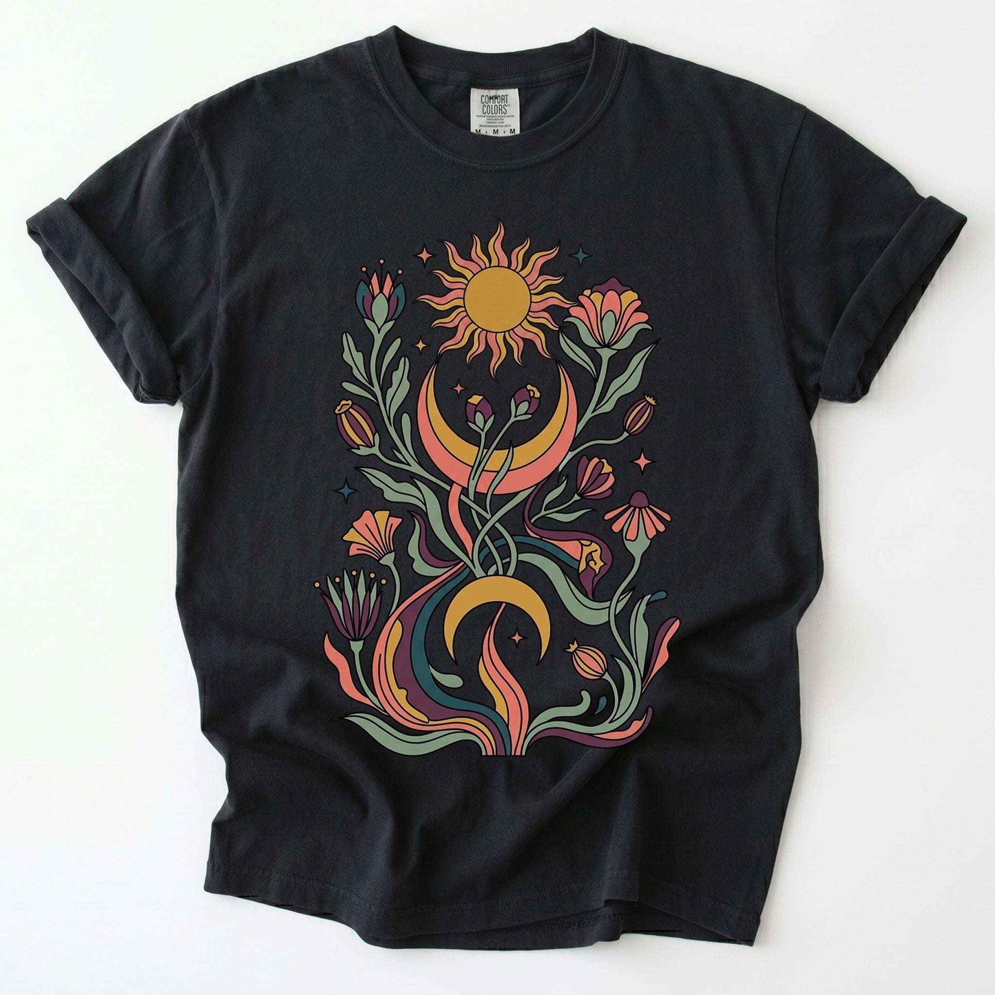 Psychedelic Flora Vintage Washed T-Shirt