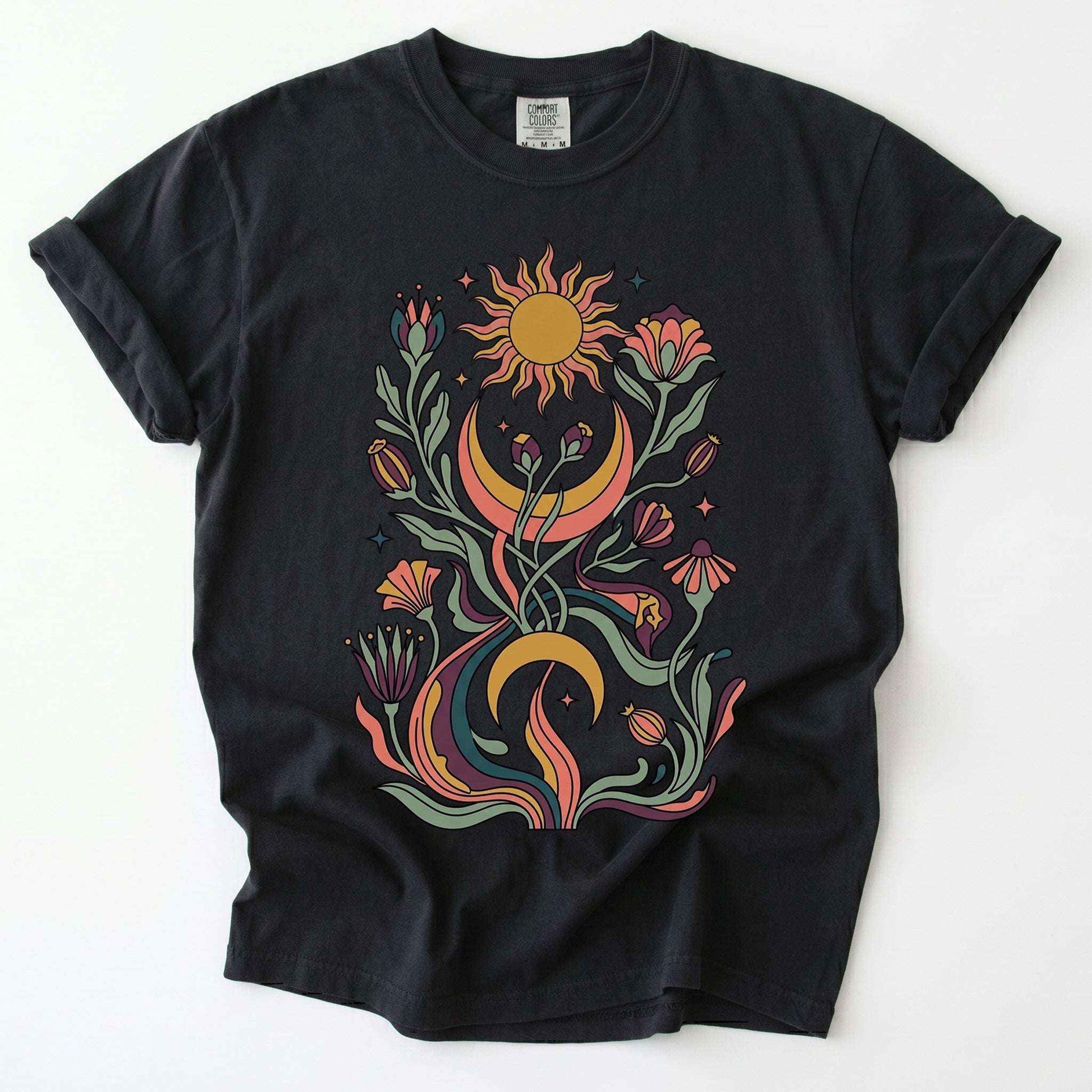 Psychedelic Flora Vintage Washed T-Shirt