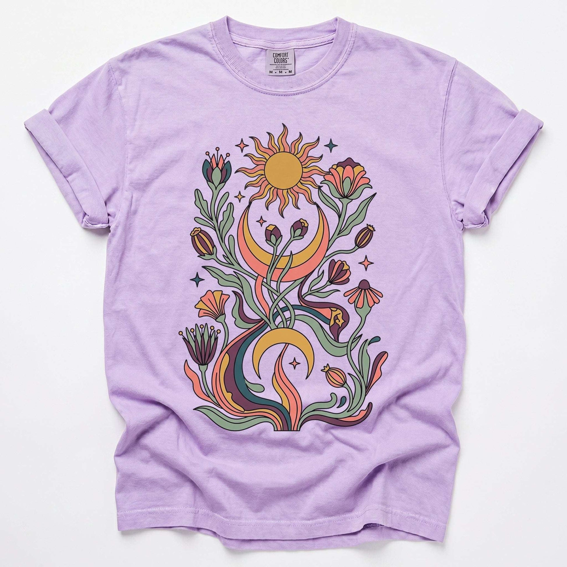 Psychedelic Flora Vintage Washed T-Shirt