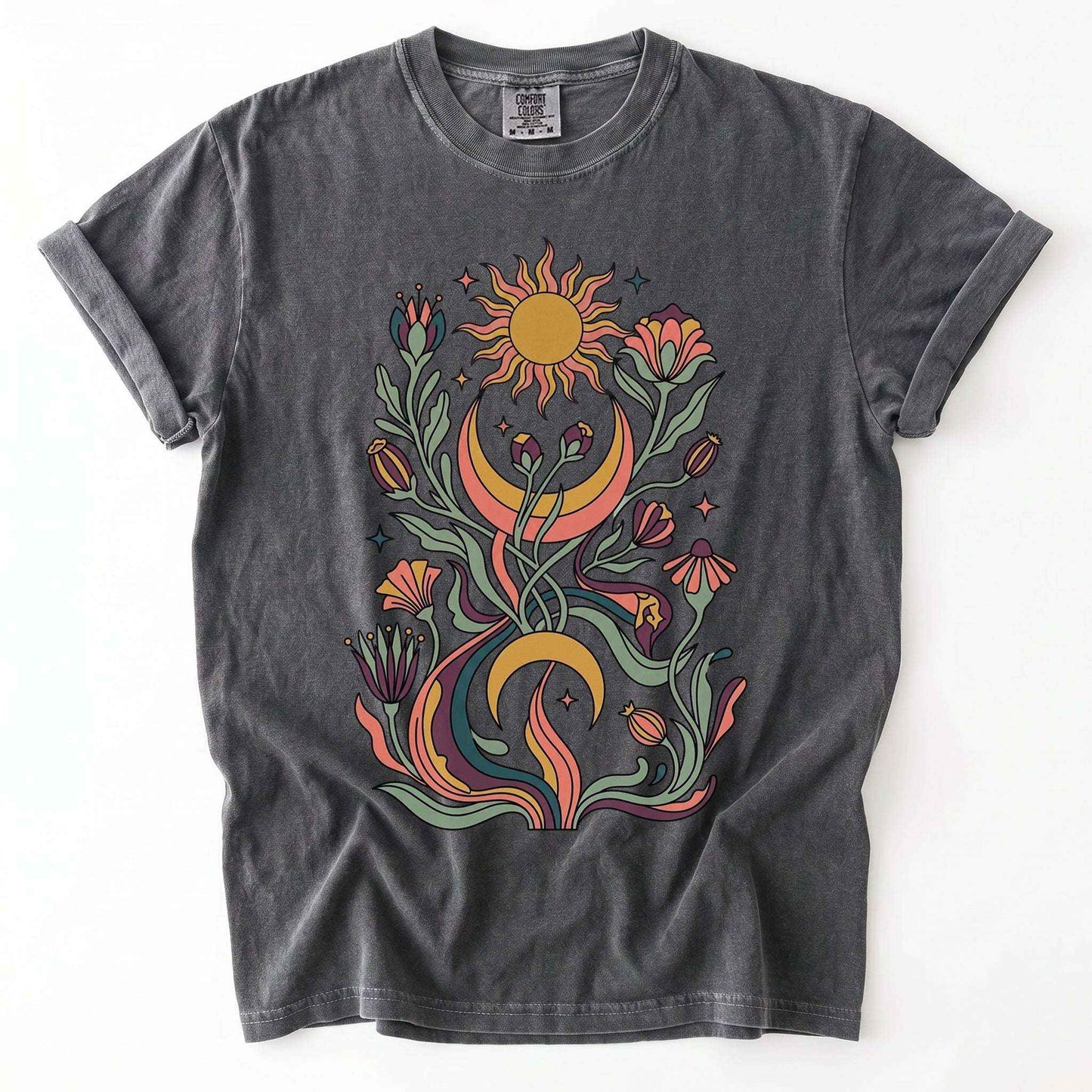 Psychedelic Flora Vintage Washed T-Shirt