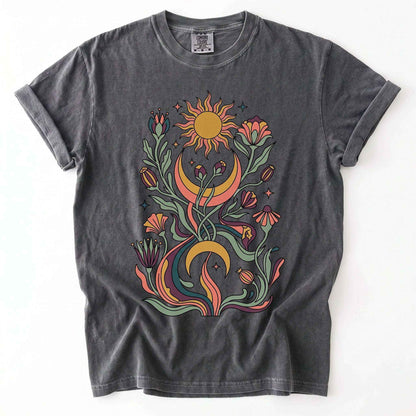 Psychedelic Flora Vintage Washed T-Shirt