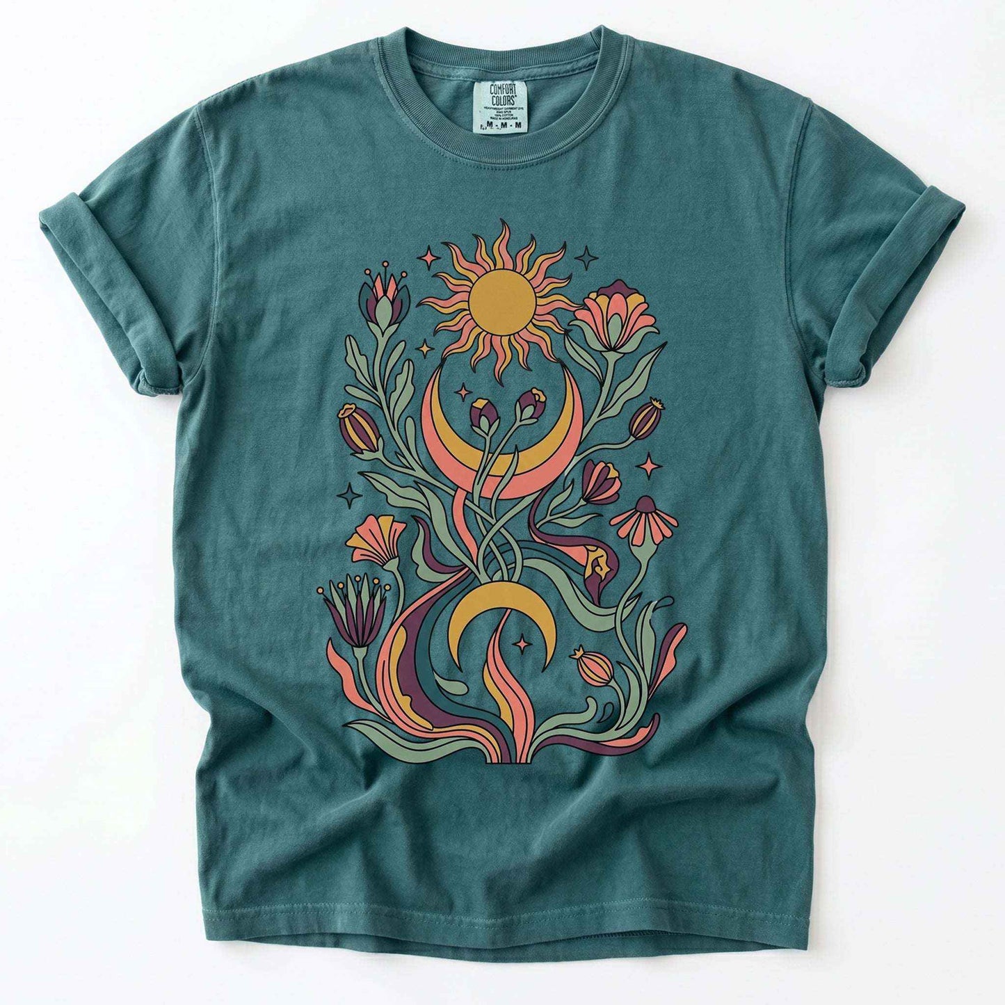 Psychedelic Flora Vintage Washed T-Shirt