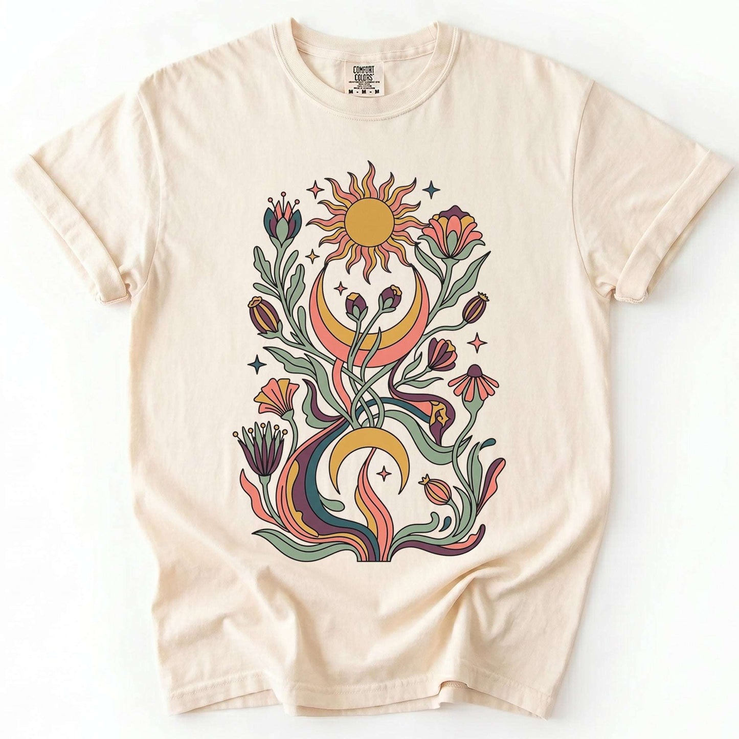 Psychedelic Flora Vintage Washed T-Shirt