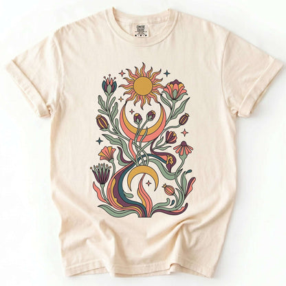 Psychedelic Flora Vintage Washed T-Shirt