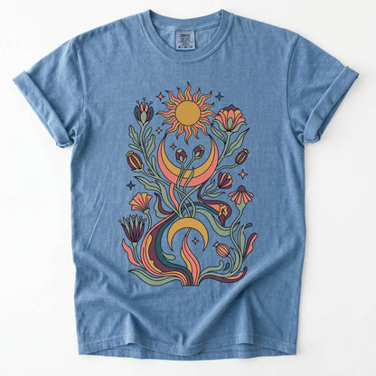 Psychedelic Flora Vintage Washed T-Shirt