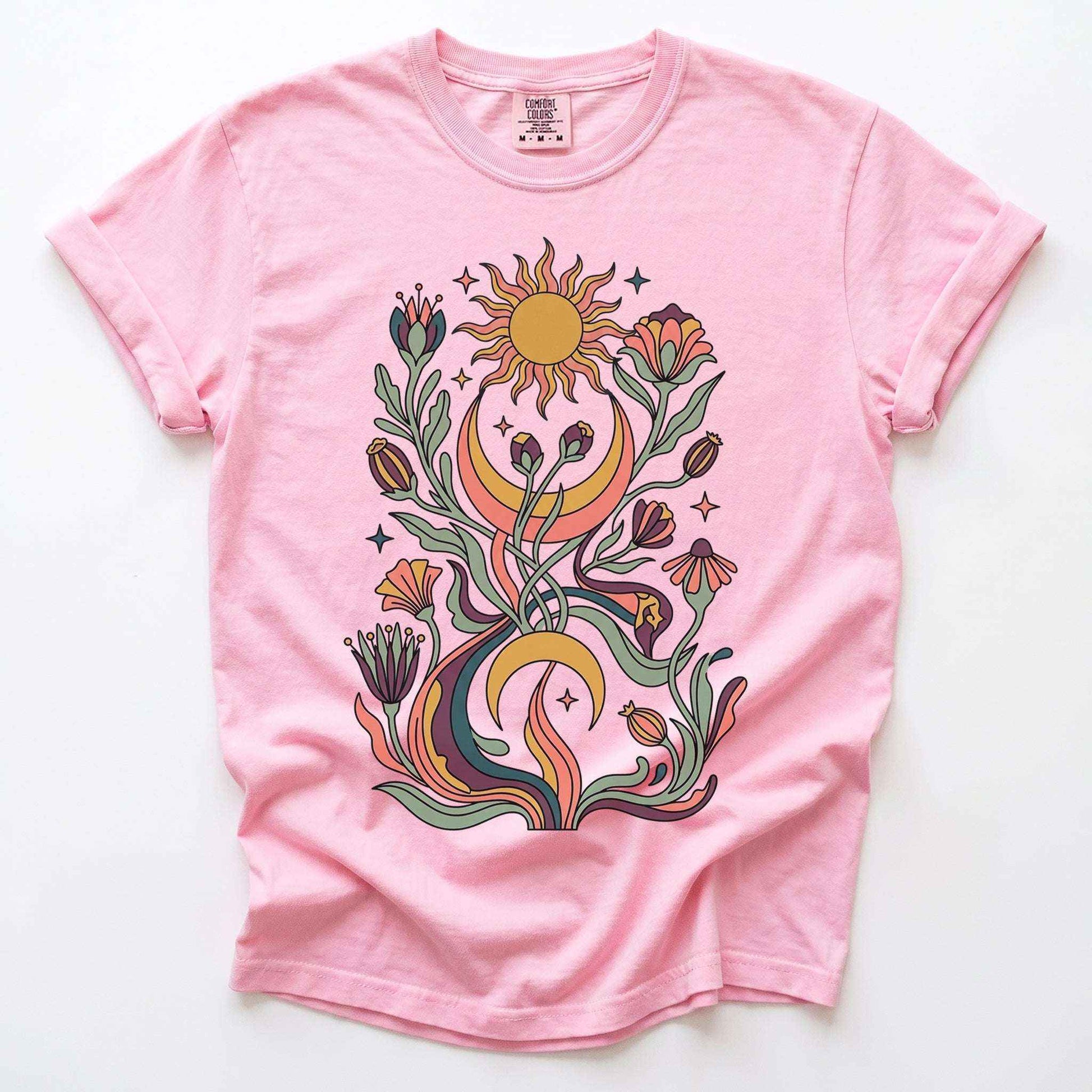 Psychedelic Flora Vintage Washed T-Shirt
