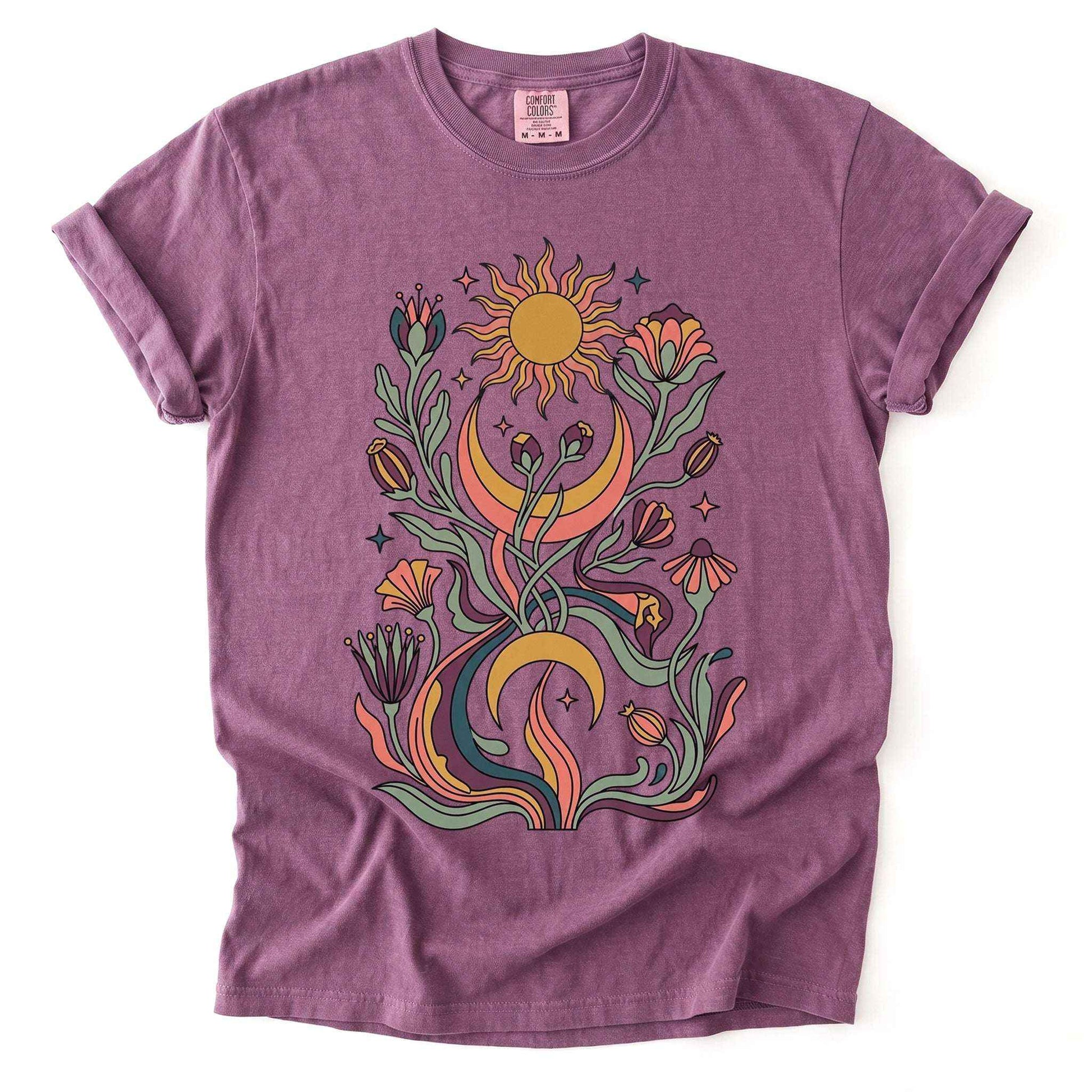 Psychedelic Flora Vintage Washed T-Shirt