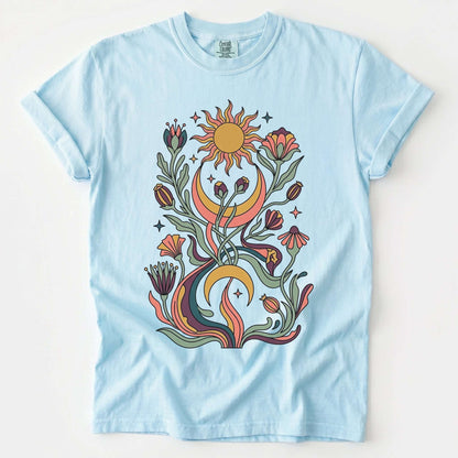 Psychedelic Flora Vintage Washed T-Shirt