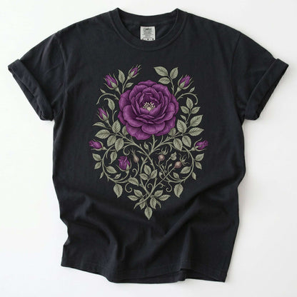 Purple Rose Vintage Washed T-Shirt