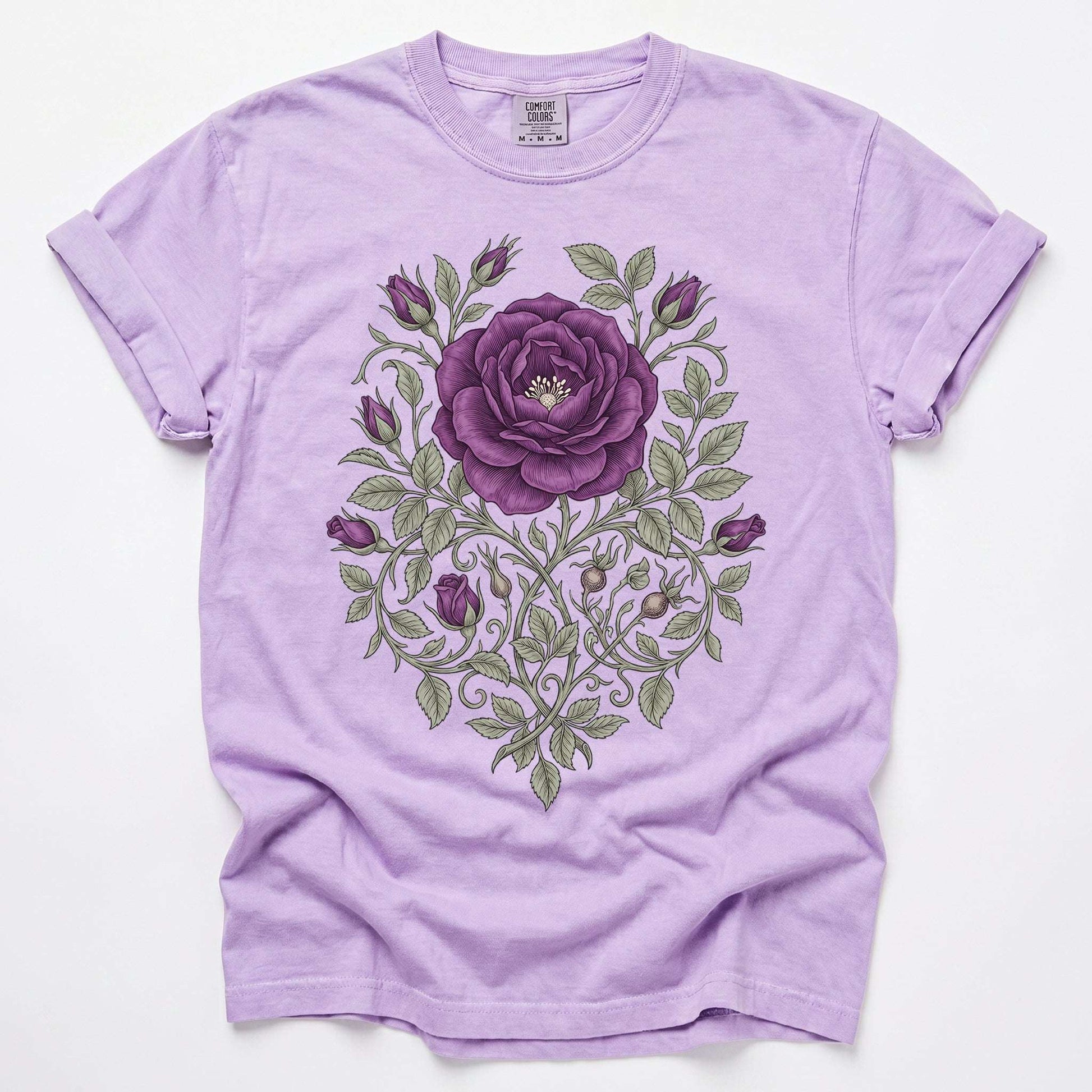 Purple Rose Vintage Washed T-Shirt