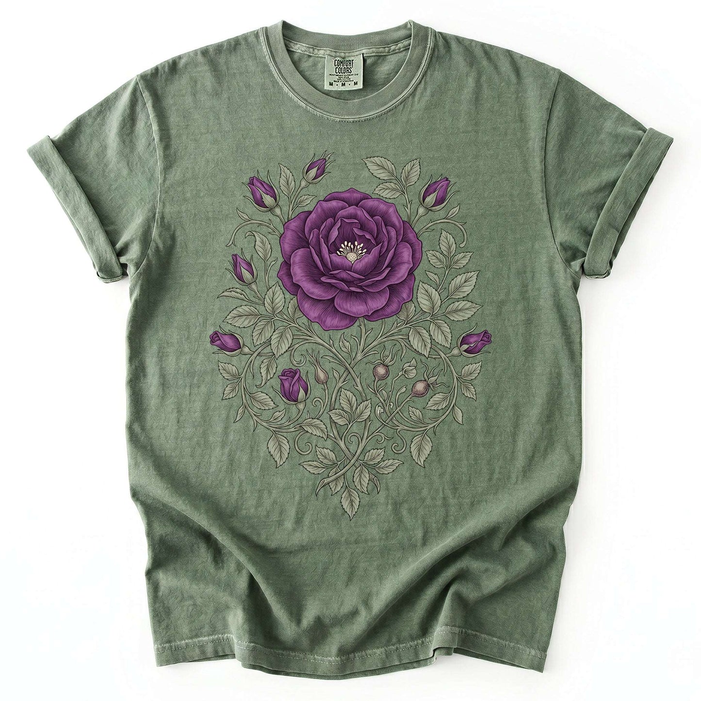 Purple Rose Vintage Washed T-Shirt