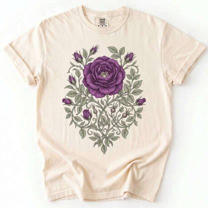 Purple Rose Vintage Washed T-Shirt