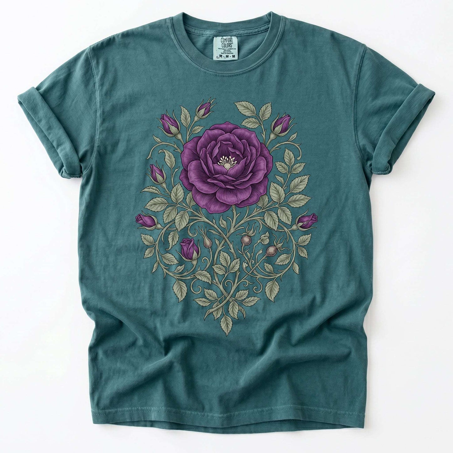 Purple Rose Vintage Washed T-Shirt