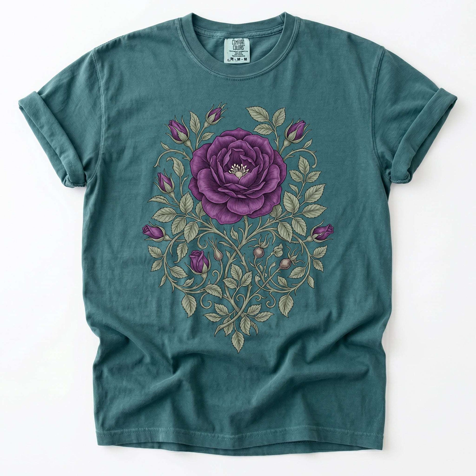 Purple Rose Vintage Washed T-Shirt