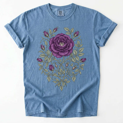 Purple Rose Vintage Washed T-Shirt