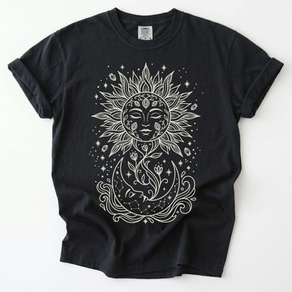 Radiant Sun & Moon Vintage Washed T-Shirt