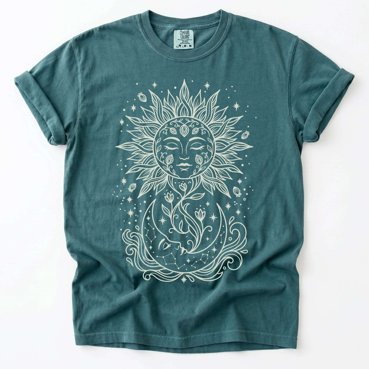 Radiant Sun & Moon Vintage Washed T-Shirt