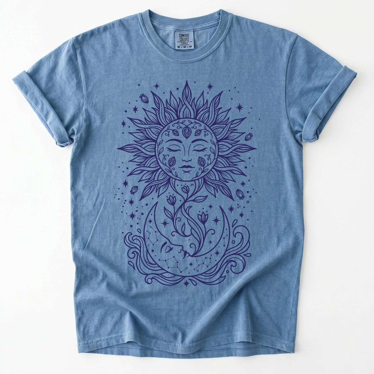 Radiant Sun & Moon Vintage Washed T-Shirt