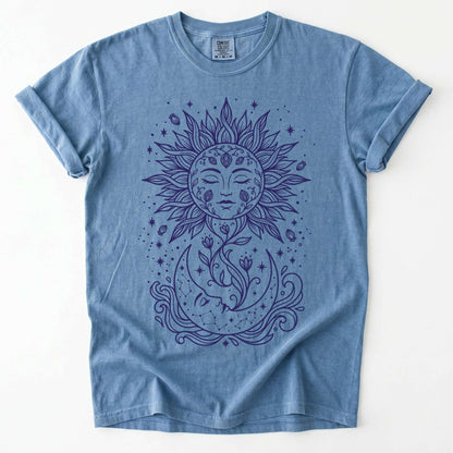 Radiant Sun & Moon Vintage Washed T-Shirt
