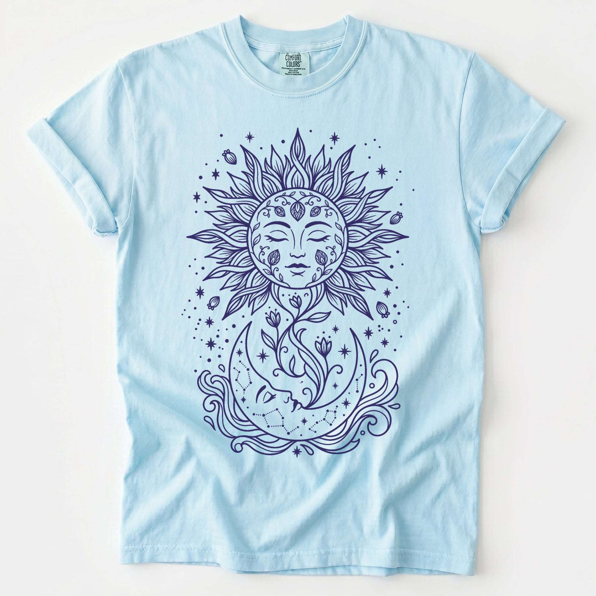 Radiant Sun & Moon Vintage Washed T-Shirt