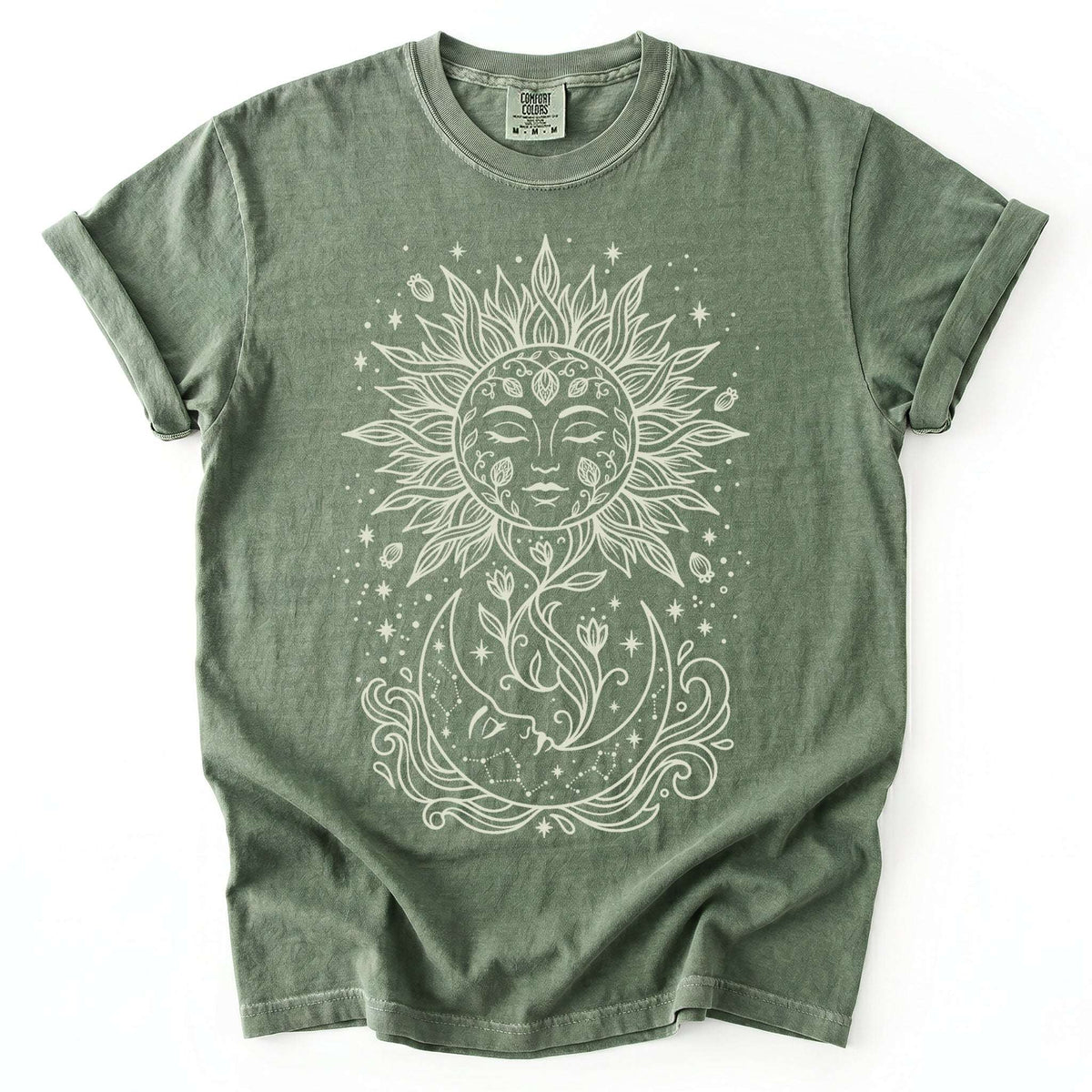 Radiant Sun & Moon Vintage Washed T-Shirt