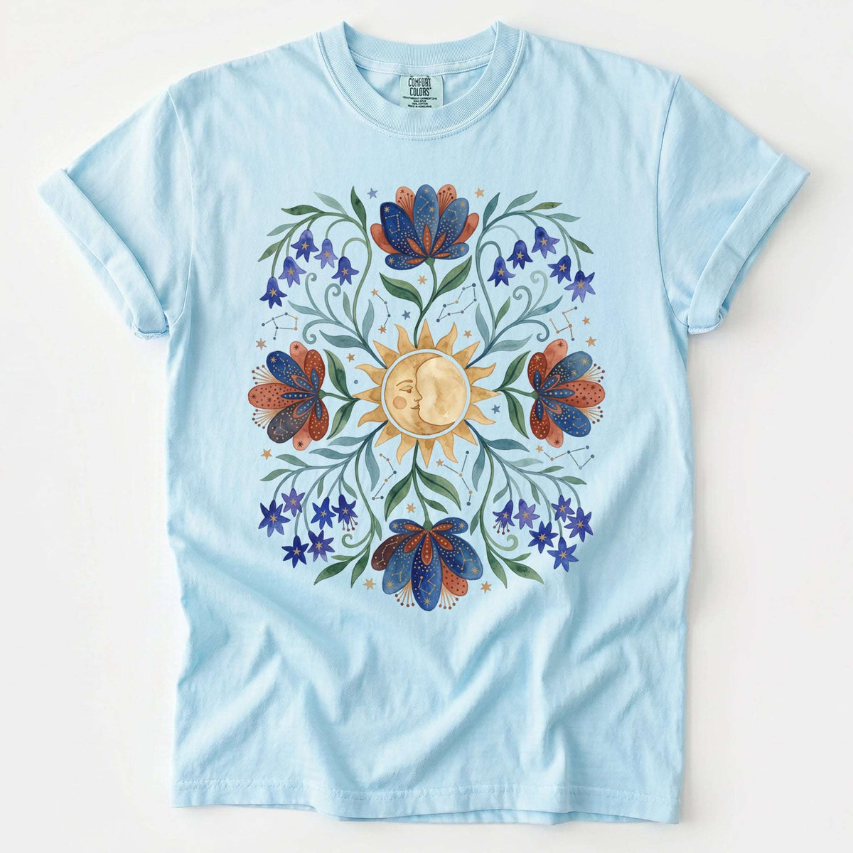 Radiant Sun & Serene Moon Vintage Washed T-Shirt